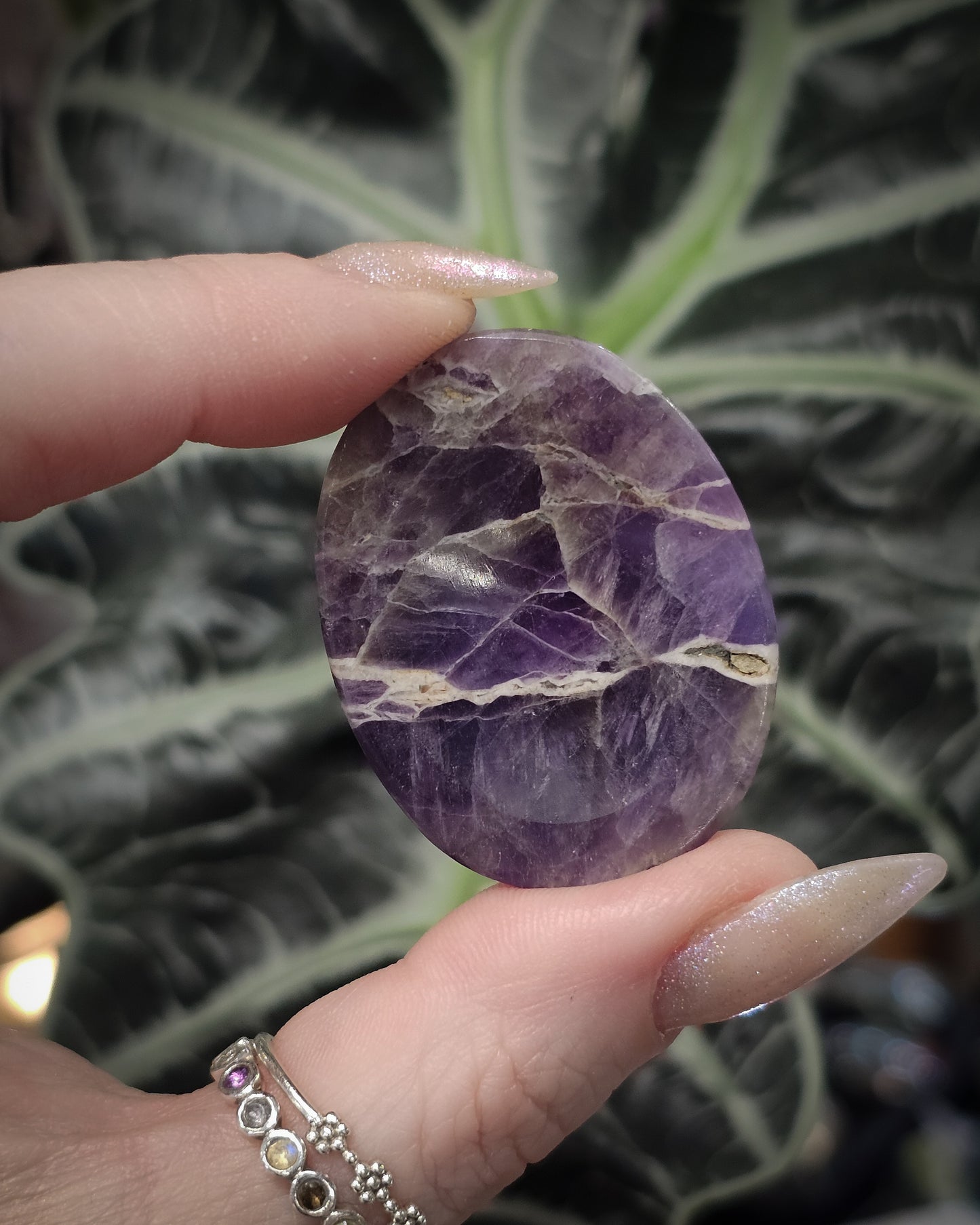Amethyst Worry Stone