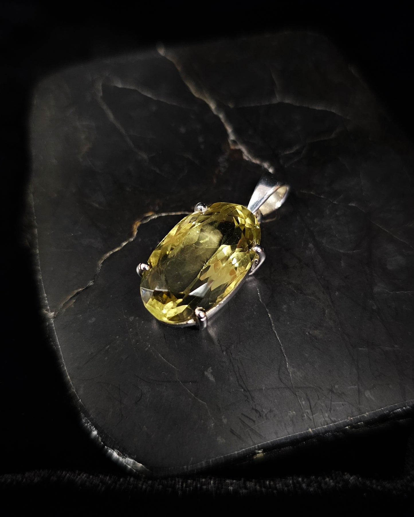 Oval Citrine Pendant