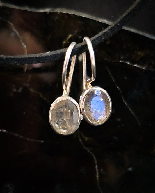 Sterling Silver Labradorite Earrings