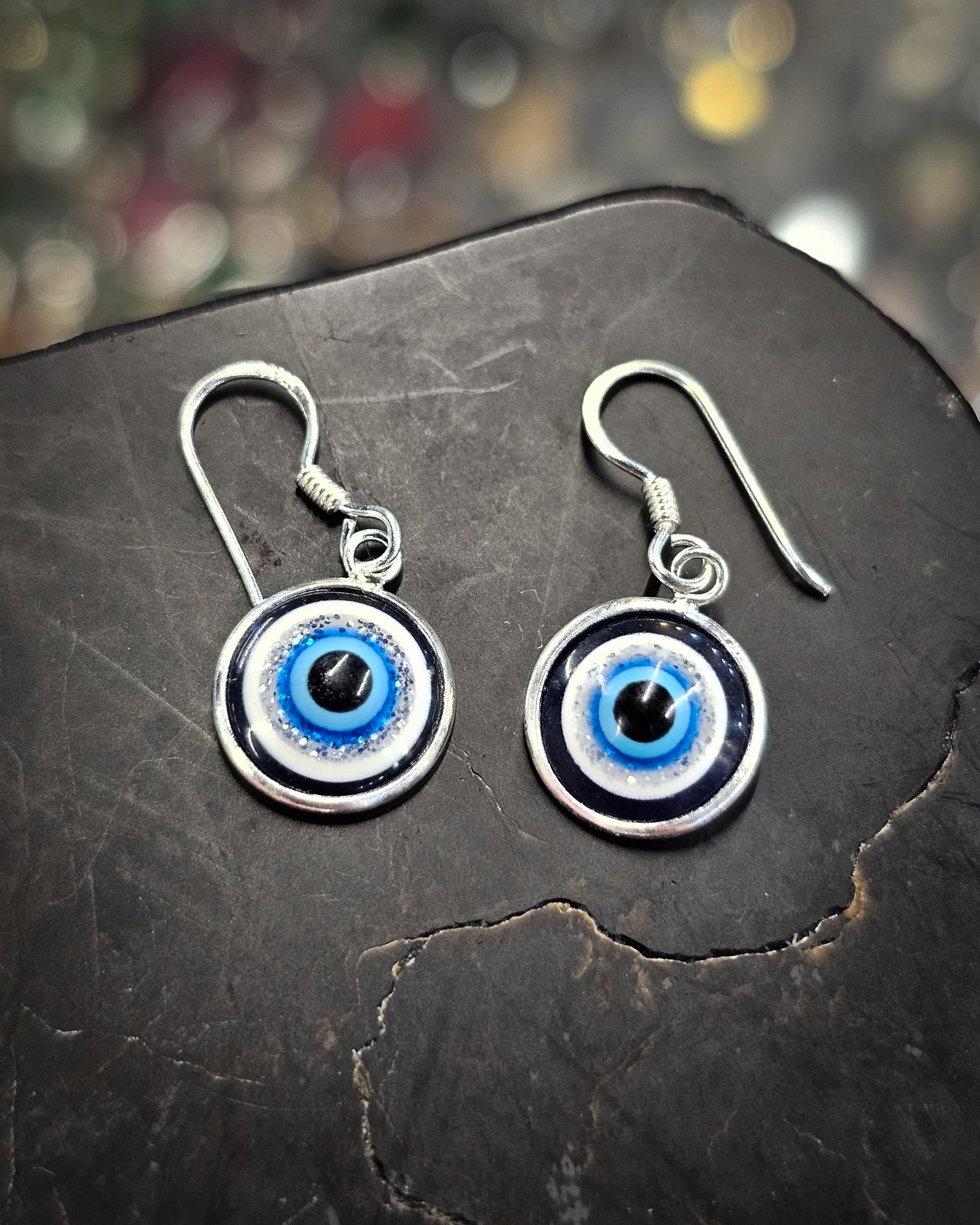Medium Evil Eye Earrings