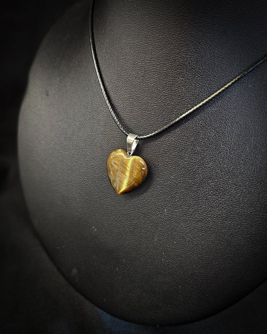 Tiger’s Eye Heart Pendant