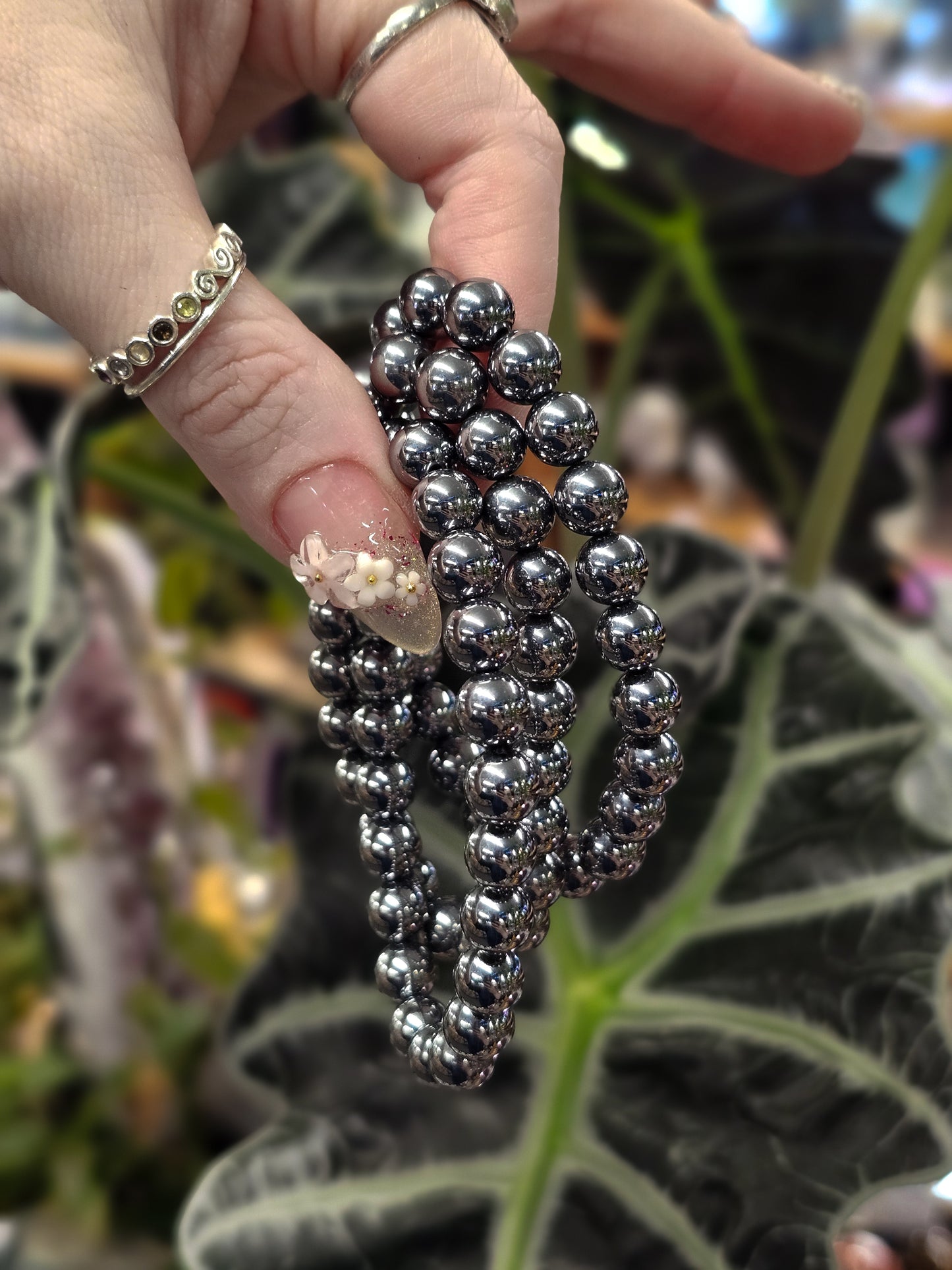 8mm Terahertz Bead Bracelet