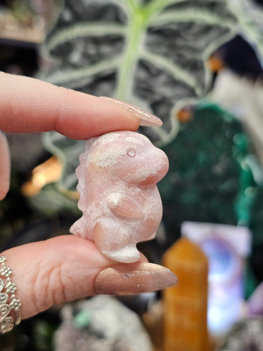 Pink Opal Dinosaur