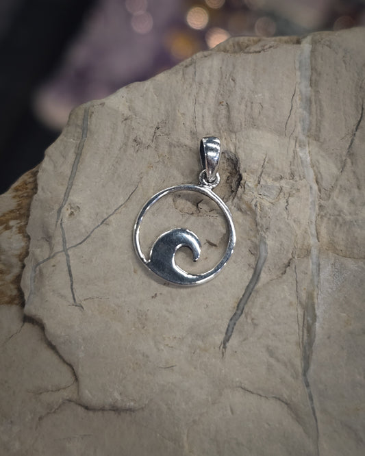 Small Wave/Koru Pendant