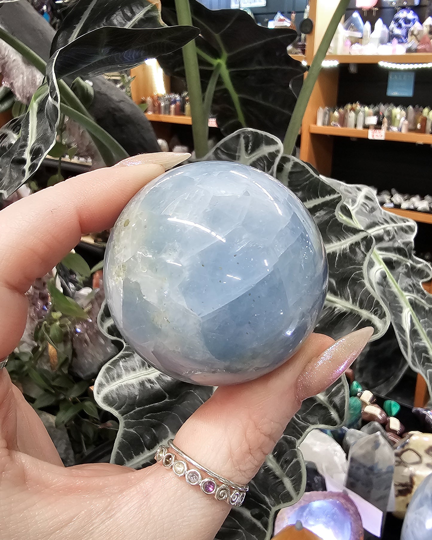 Blue Calcite Sphere