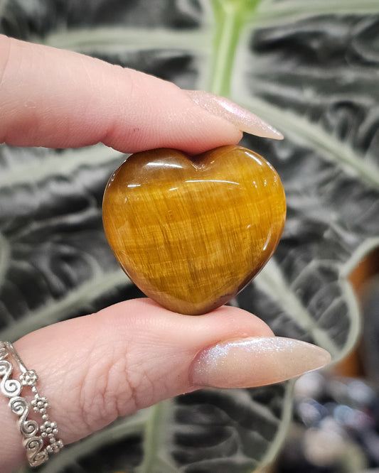 Small Tiger’s Eye Heart