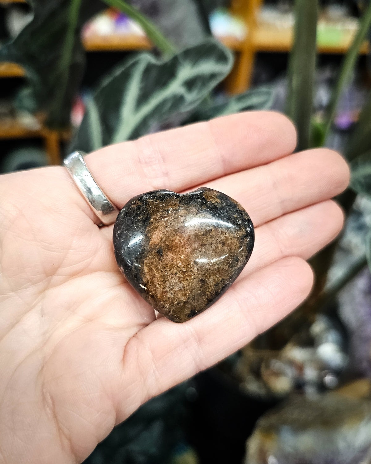 Small Rhodonite Heart