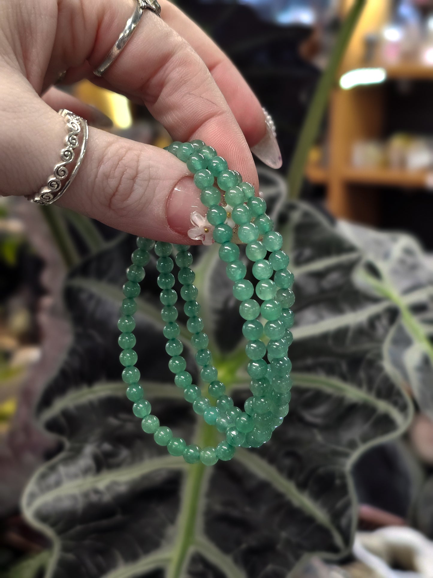 4mm Green Aventurine Bead Bracelet
