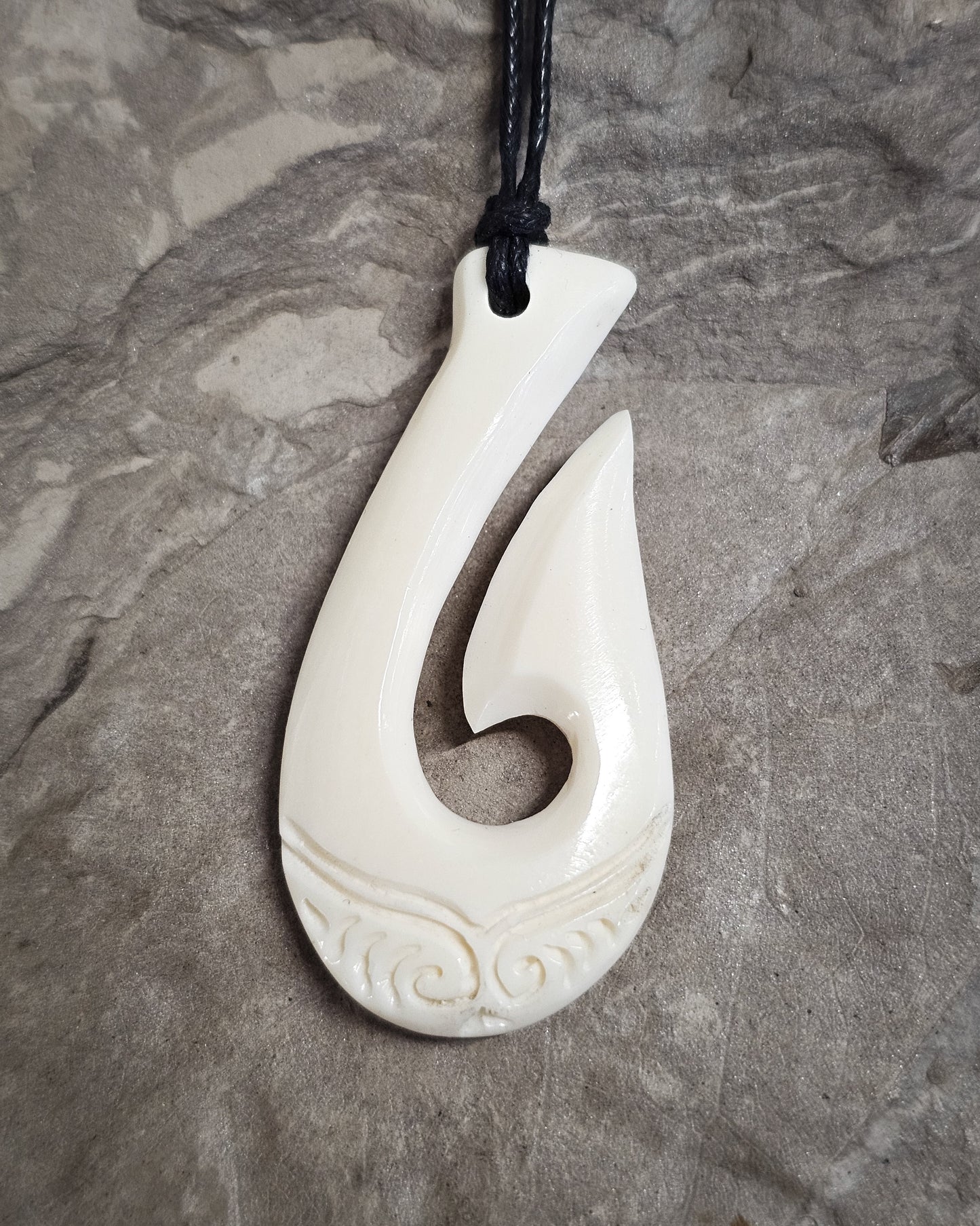 Hei Matau Bone Carving