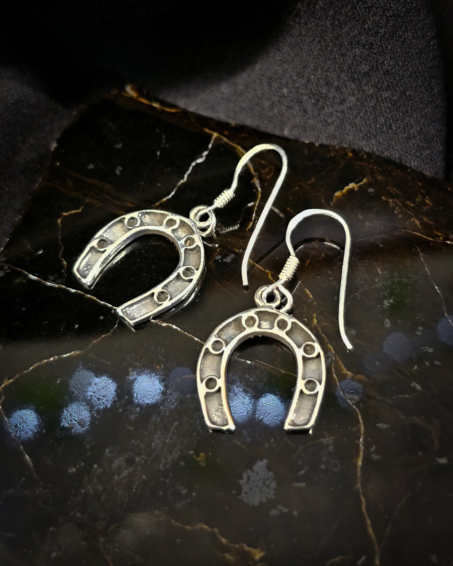 Sterling Silver Horseshoe Earrings