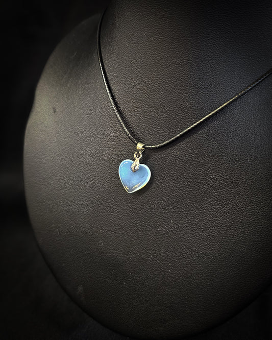 Opalite Heart Pendant