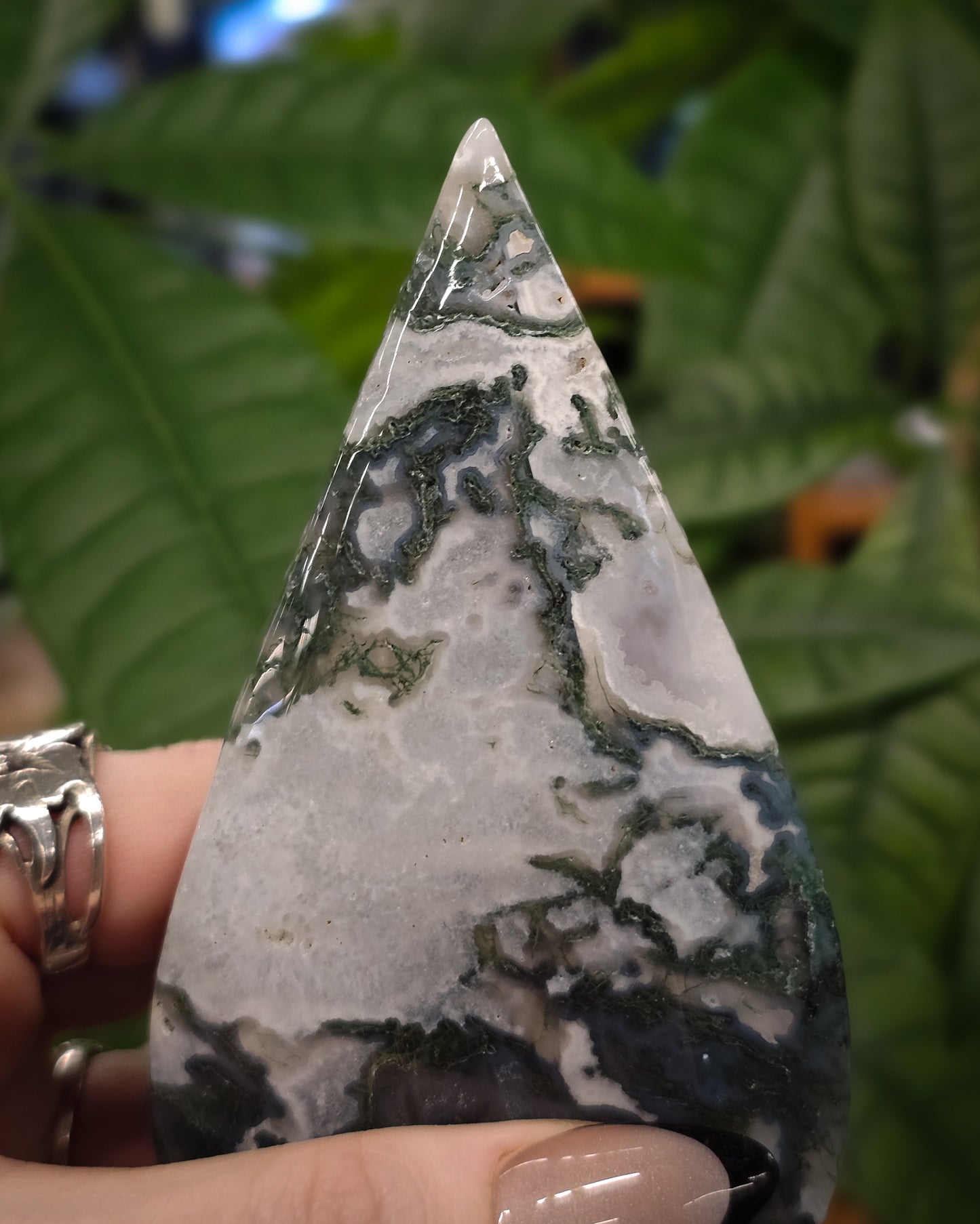 Moss Agate Flame