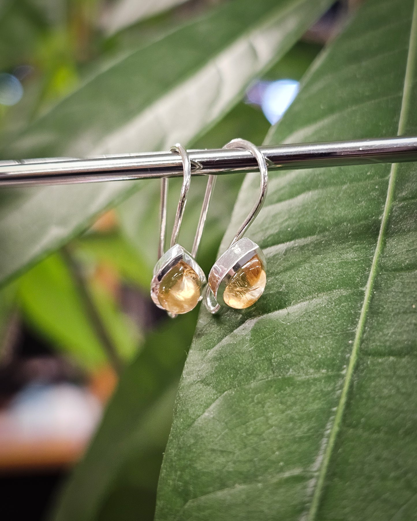 Citrine Teardrop Earrings