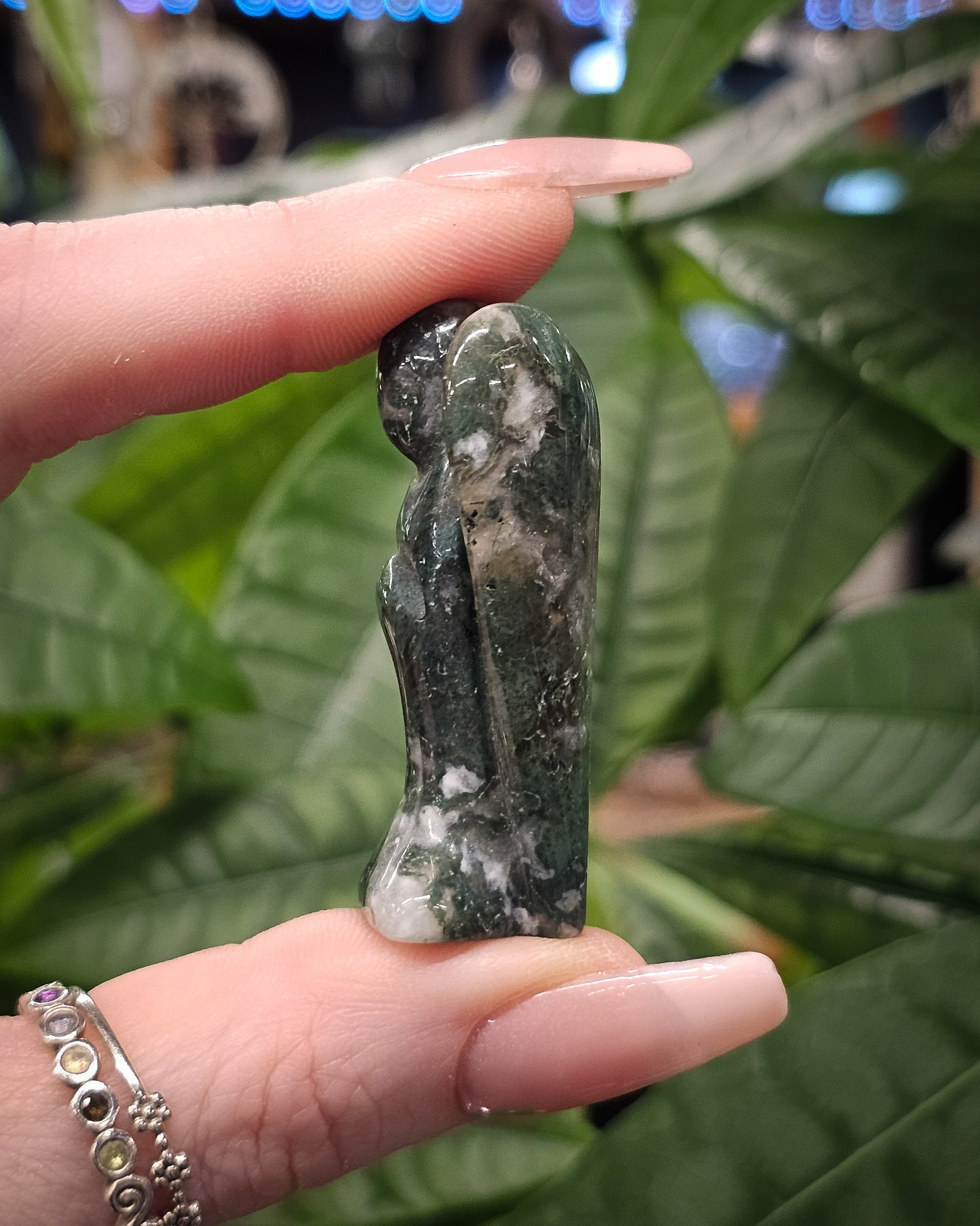 Moss Agate Angel