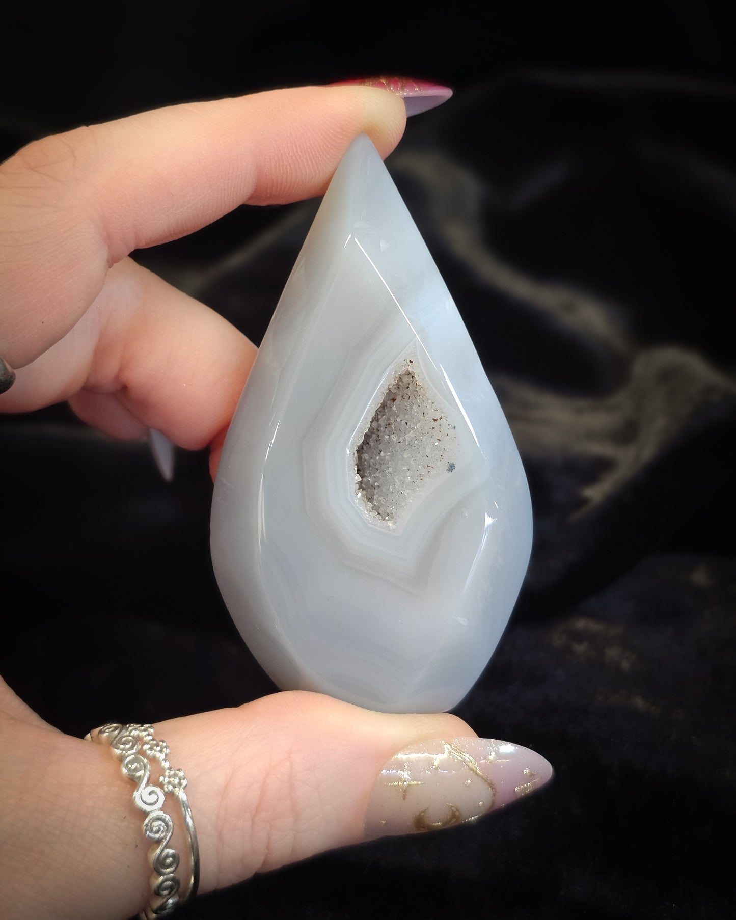 Agate Flame With Druze #2