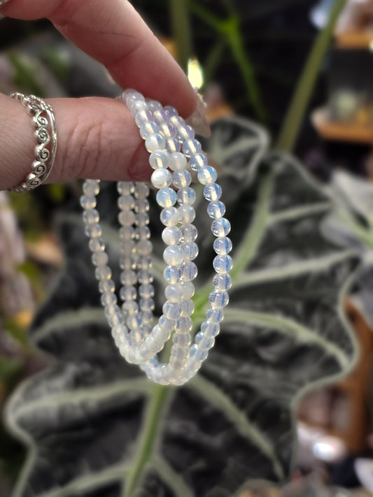 4mm Opalite Bead Bracelet