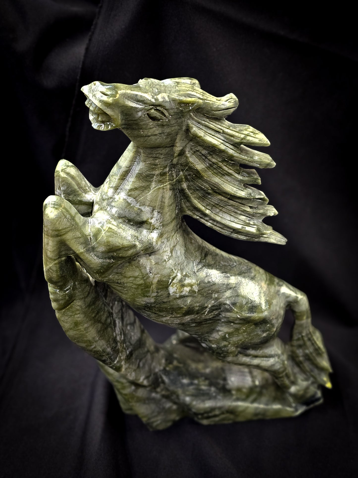 Nephrite Jade Horse Carving