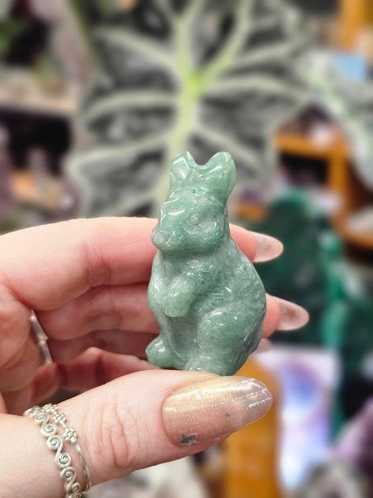Green Aventurine Bunny
