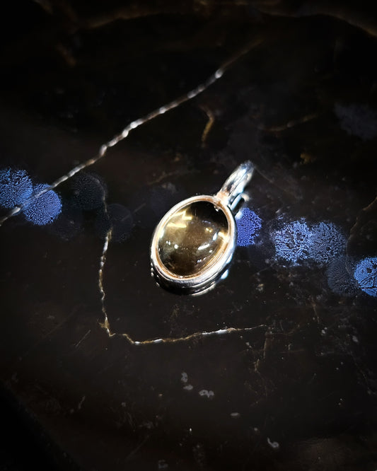Small Oval Citrine Pendant