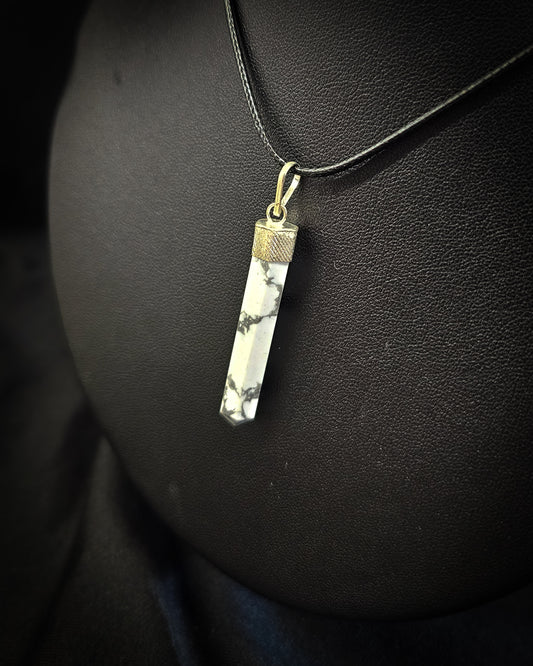 Howlite Point Pendant