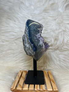 Amethyst and Agate on Stand