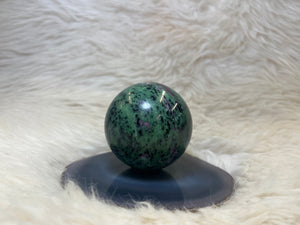 Ruby in Zoisite Sphere Smaller