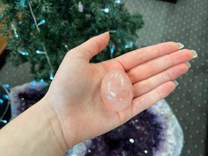 Rose Quartz Palm Stone